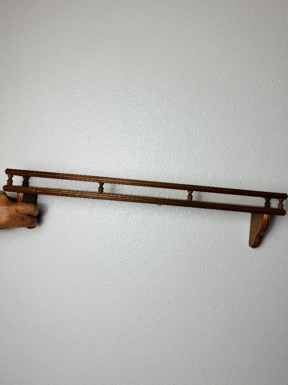 Vintage Wood Shelf Display Balustrade 24